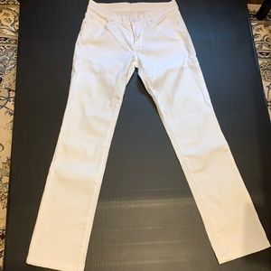 7 for all mankind white jeans no size (28 inch waist, 30 inch in-seam)
